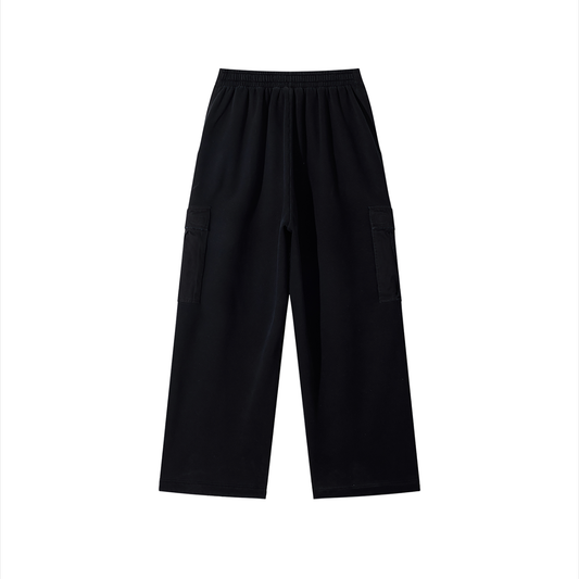 Sunfade Washed Wide Leg Cargo Pants