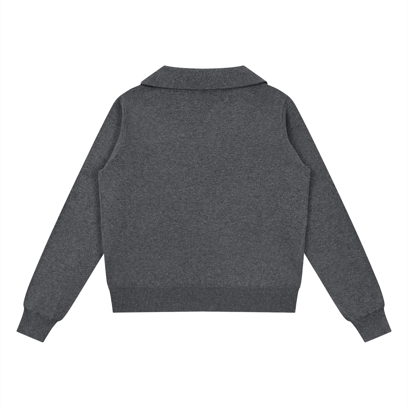 Collared Pullover Knit Sweater