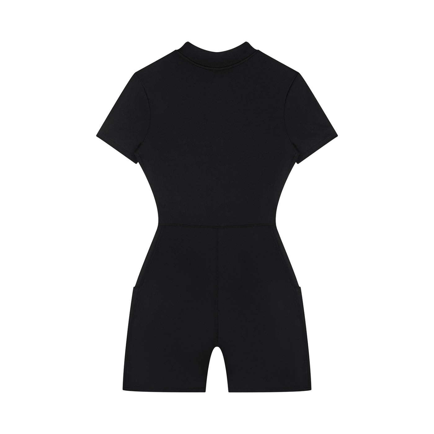 Quarter-Zip Short Sleeve Romper