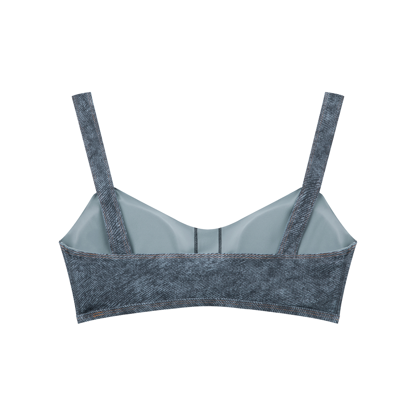 Faux Denim Sports Bra