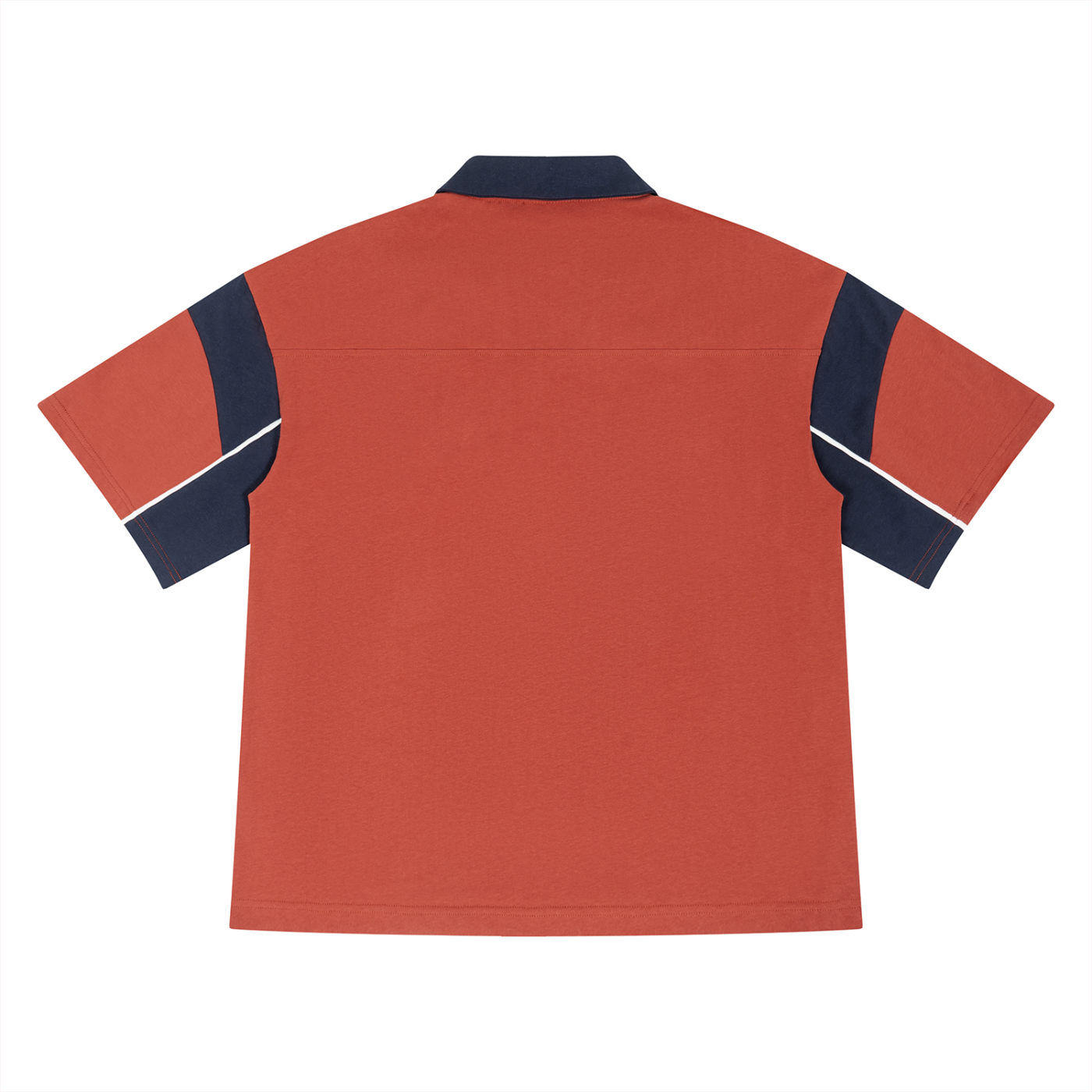 Boxy Color Block Polo Shirt