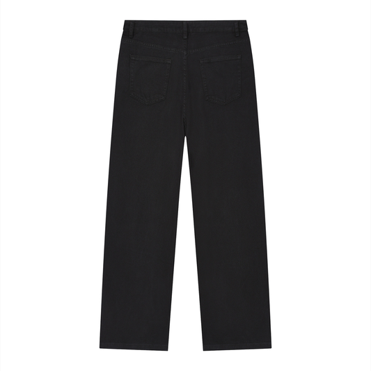Vintage Wash Straight Leg Jeans