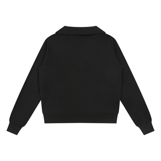 Collared Pullover Knit Sweater