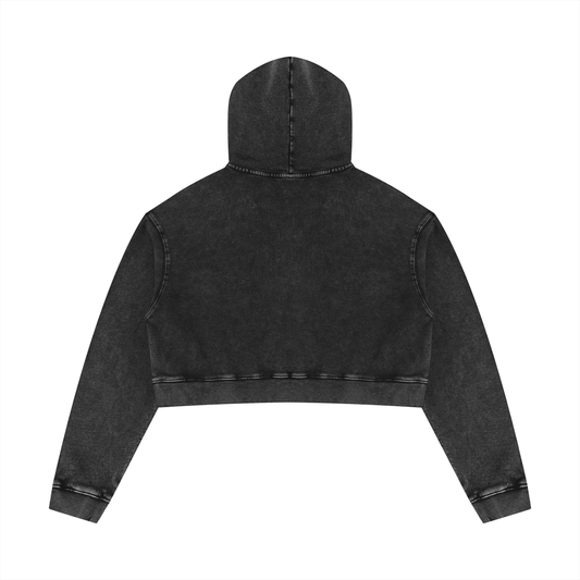 Mineral Washed Crop Hoodie