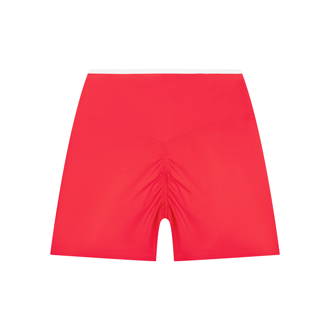 High Rise Color Block Yoga Shorts