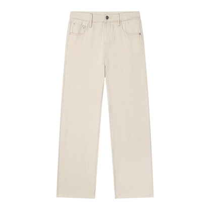 Vintage Wash Straight Leg Jeans