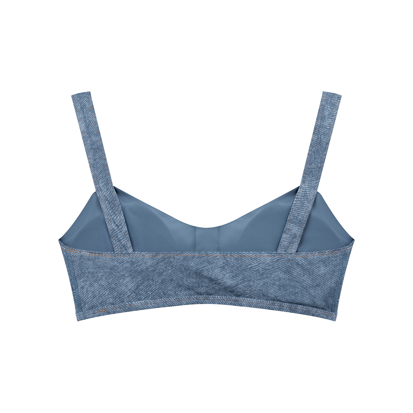 Faux Denim Sports Bra