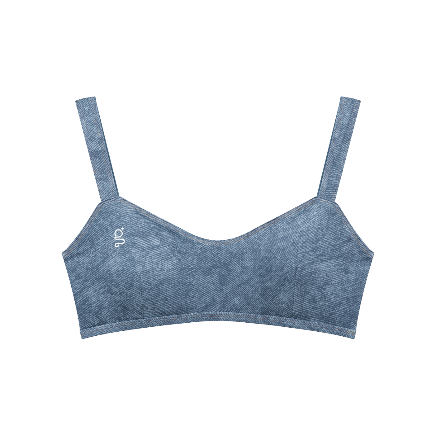 Faux Denim Sports Bra