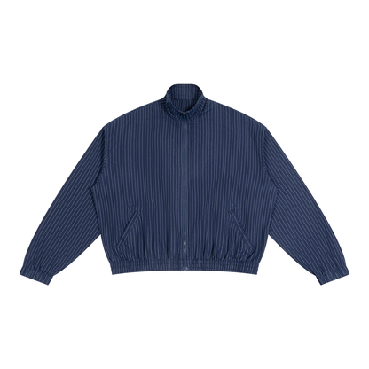 Striped Full-Zip Track Jacket