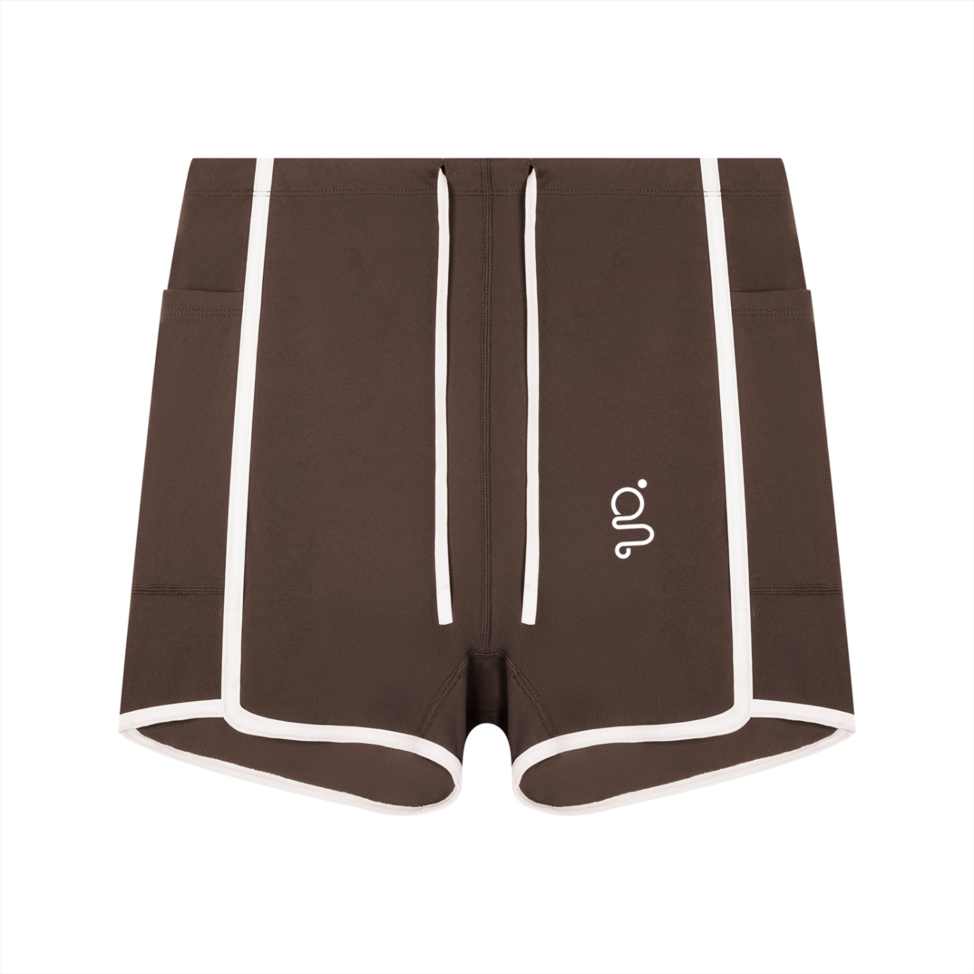 High Rise Color Block Yoga Shorts