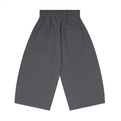 Plaid Loose Capri Shorts