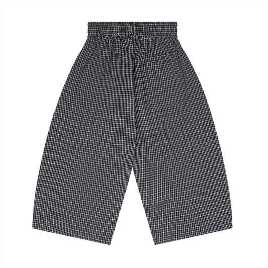 Plaid Loose Capri Shorts