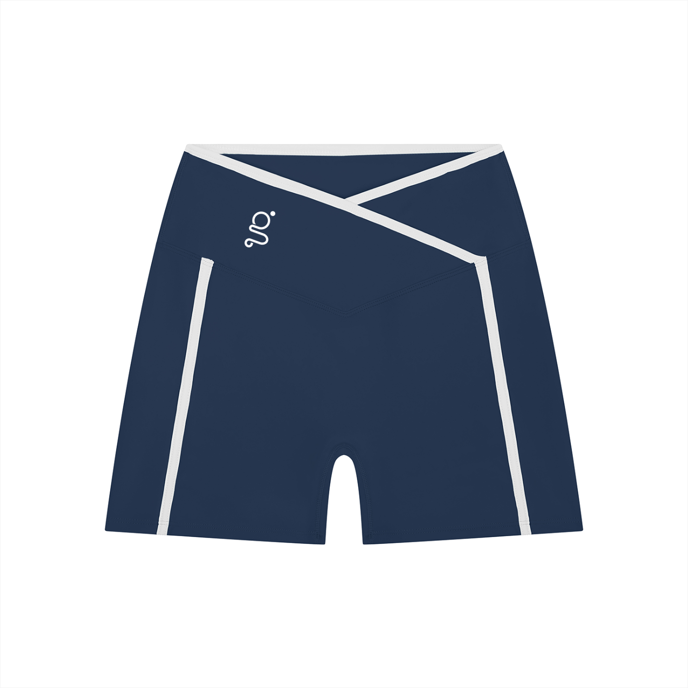 High Rise Color Block Yoga Shorts