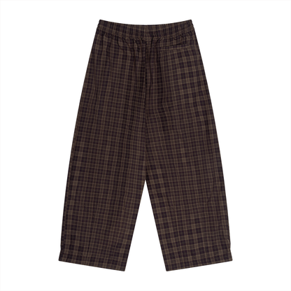 Plaid Wide Leg Pants