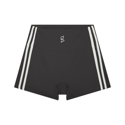 High-Waist Color Block Yoga Shorts