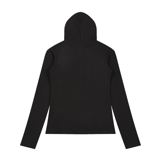 Slim Half-Button Hoodie