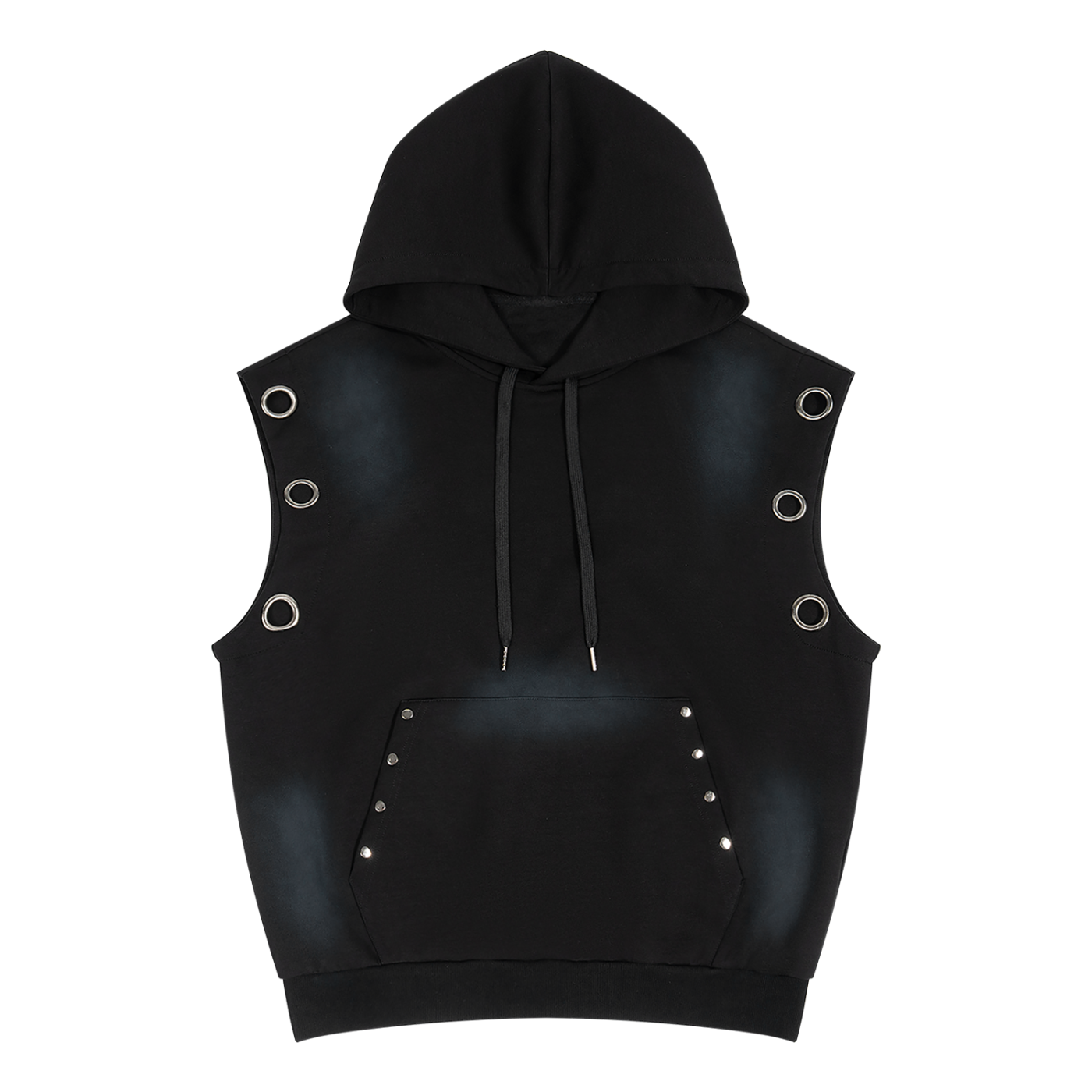 Vintage Wash Sun Fade Sleeveless Hoodie