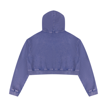 Mineral Washed Crop Hoodie