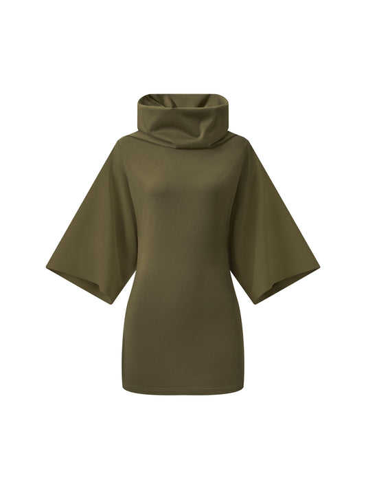 Turtleneck Batwing T-Shirt