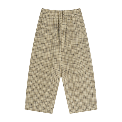 Plaid Wide Leg Pants