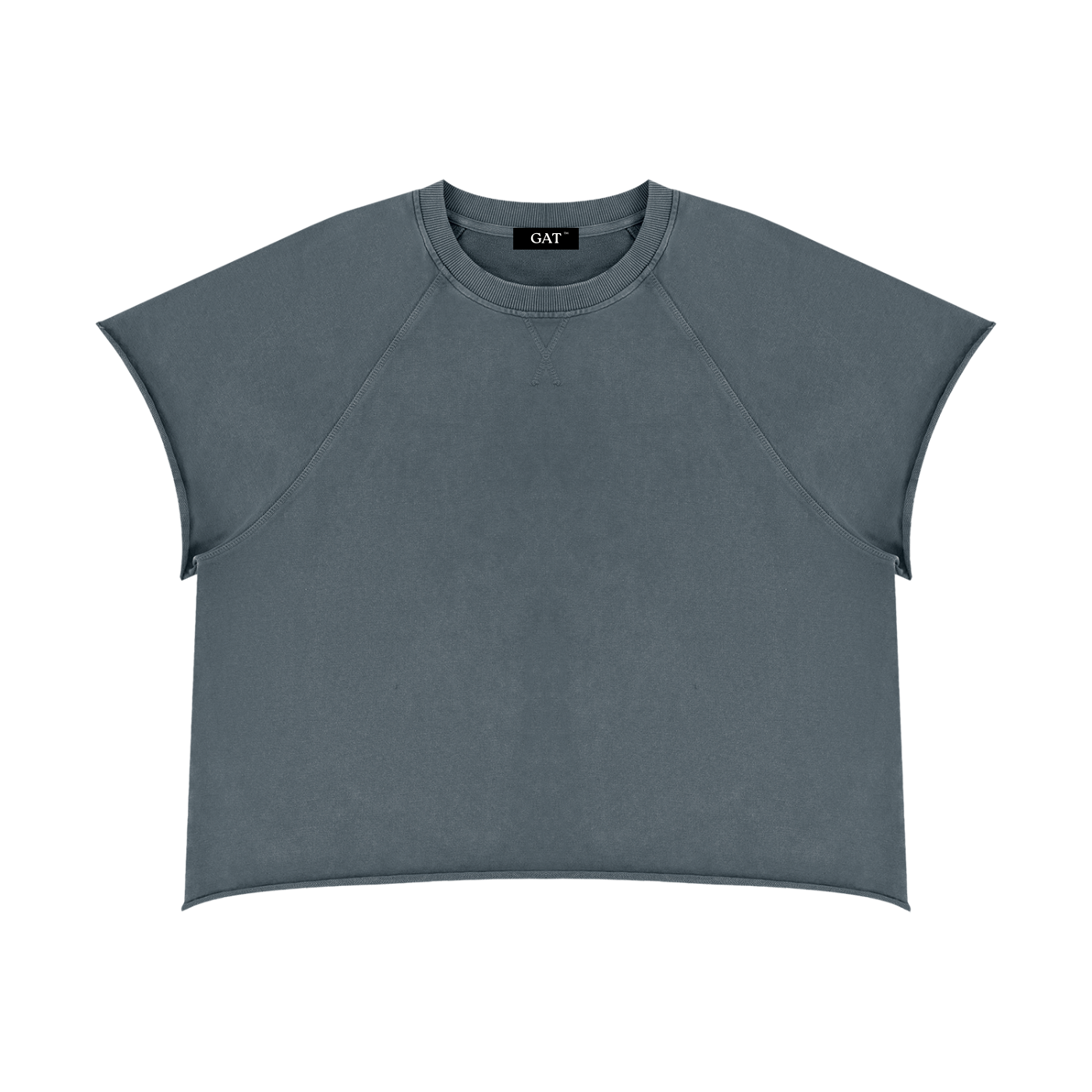 Vintage Wash Raw Edge T-Shirt
