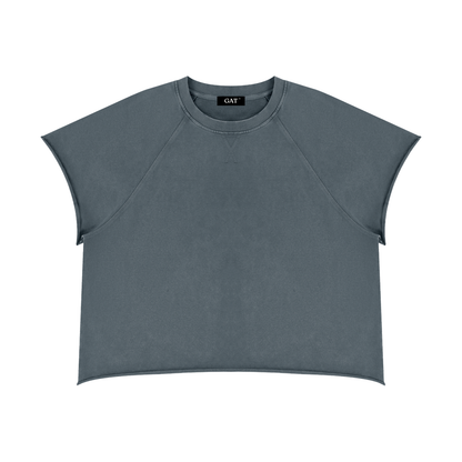 Vintage Wash Raw Edge T-Shirt