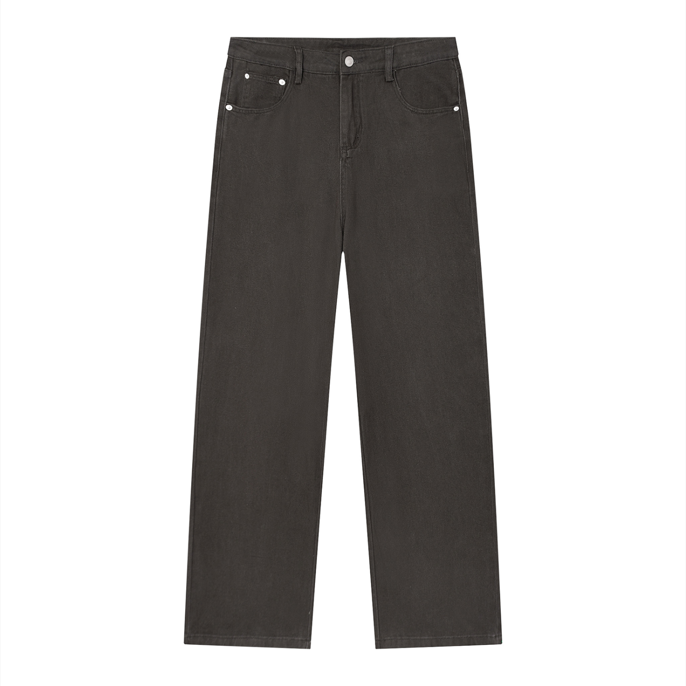 Vintage Wash Straight Leg Jeans