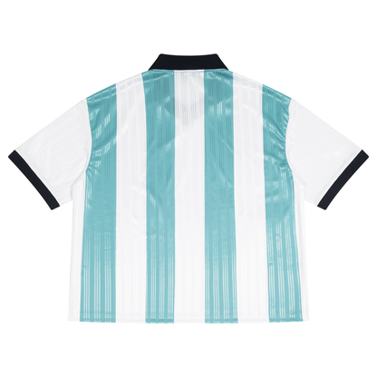 Boxy Striped Collared Soccer Jersey