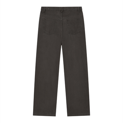 Vintage Wash Straight Leg Jeans