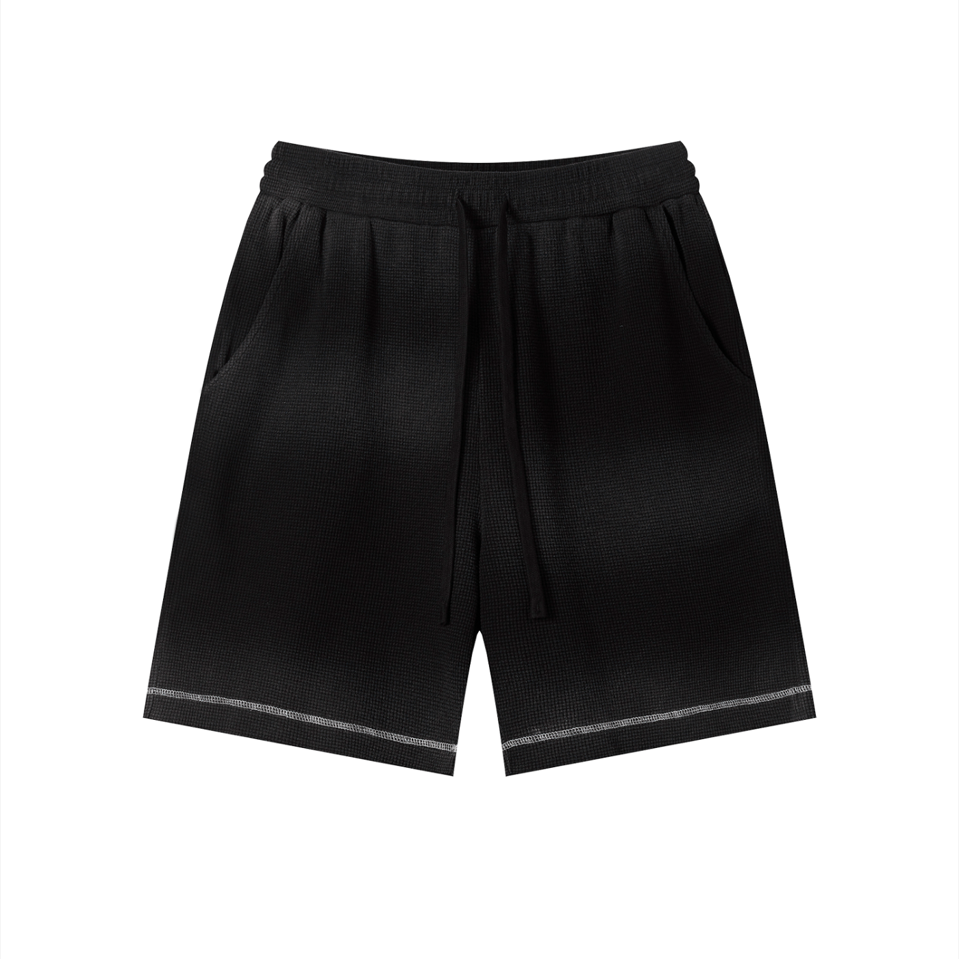Sunfade Waffle Raw Hem Shorts