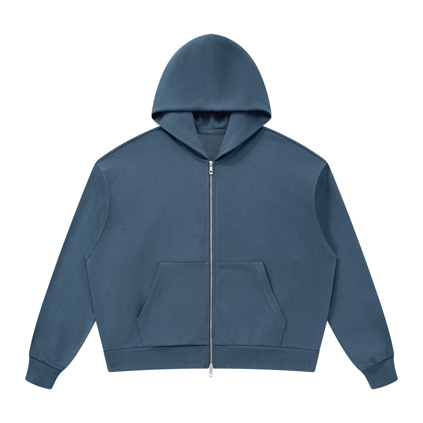 Drop Shoulder Full Zip Hoodie