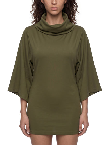 Turtleneck Batwing T-Shirt
