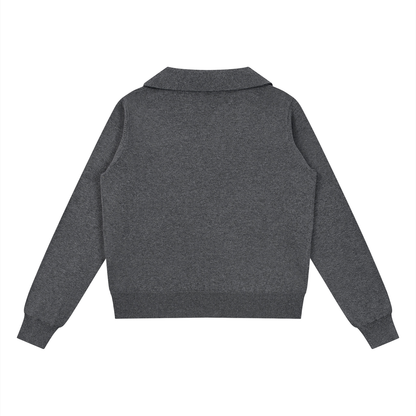 Collared Pullover Knit Sweater