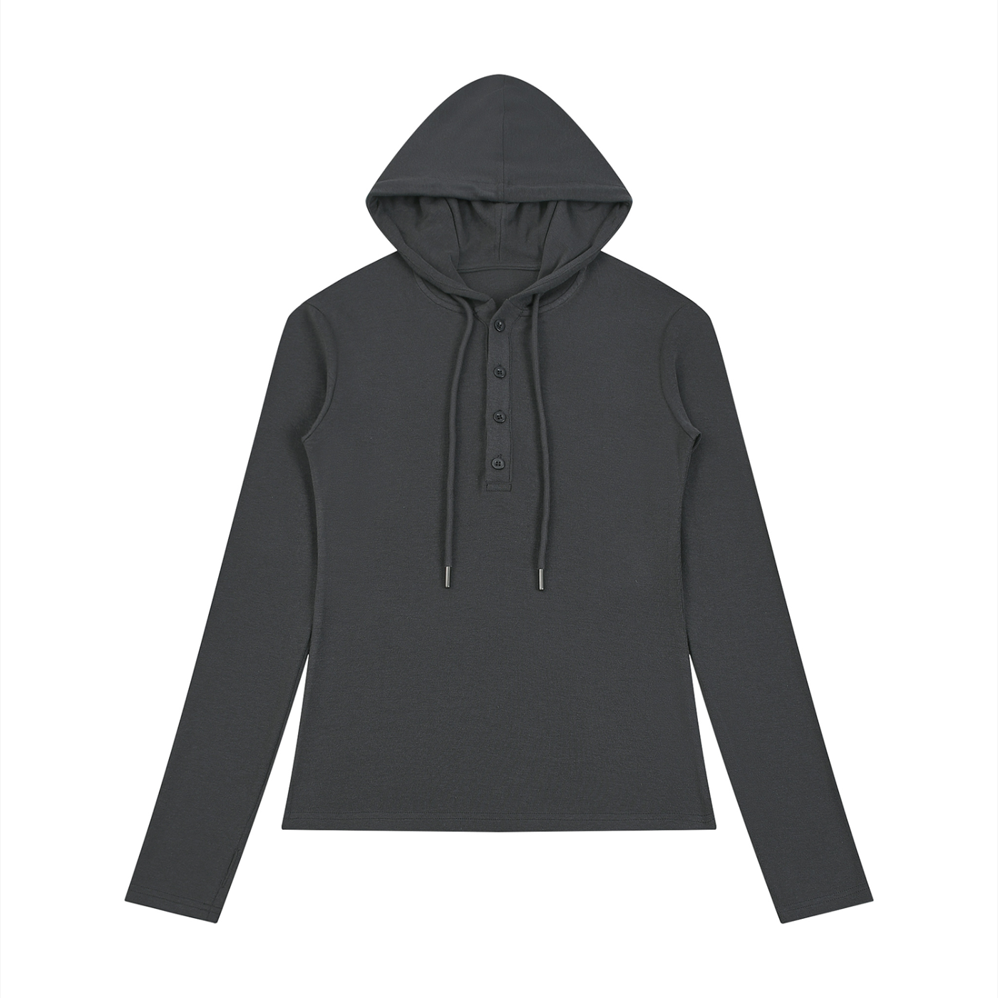 Slim Half-Button Hoodie