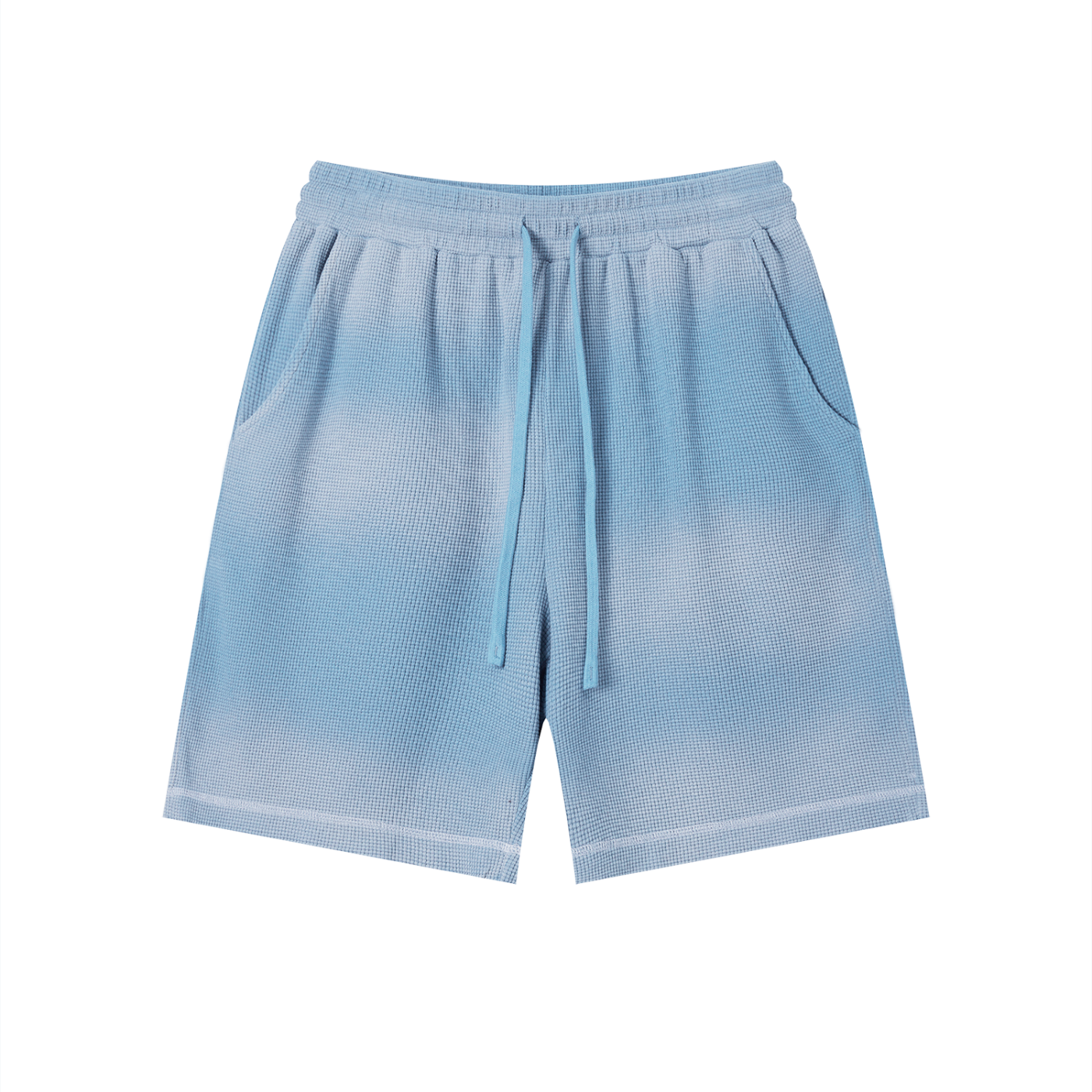 Sunfade Waffle Raw Hem Shorts