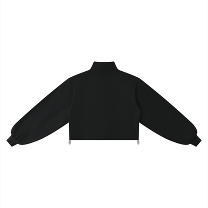 Mock-Neck Quarter-Zip Sweatshirt
