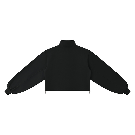 Mock-Neck Quarter-Zip Sweatshirt