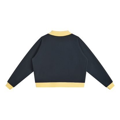 Mock Neck Crewneck Sweatshirt