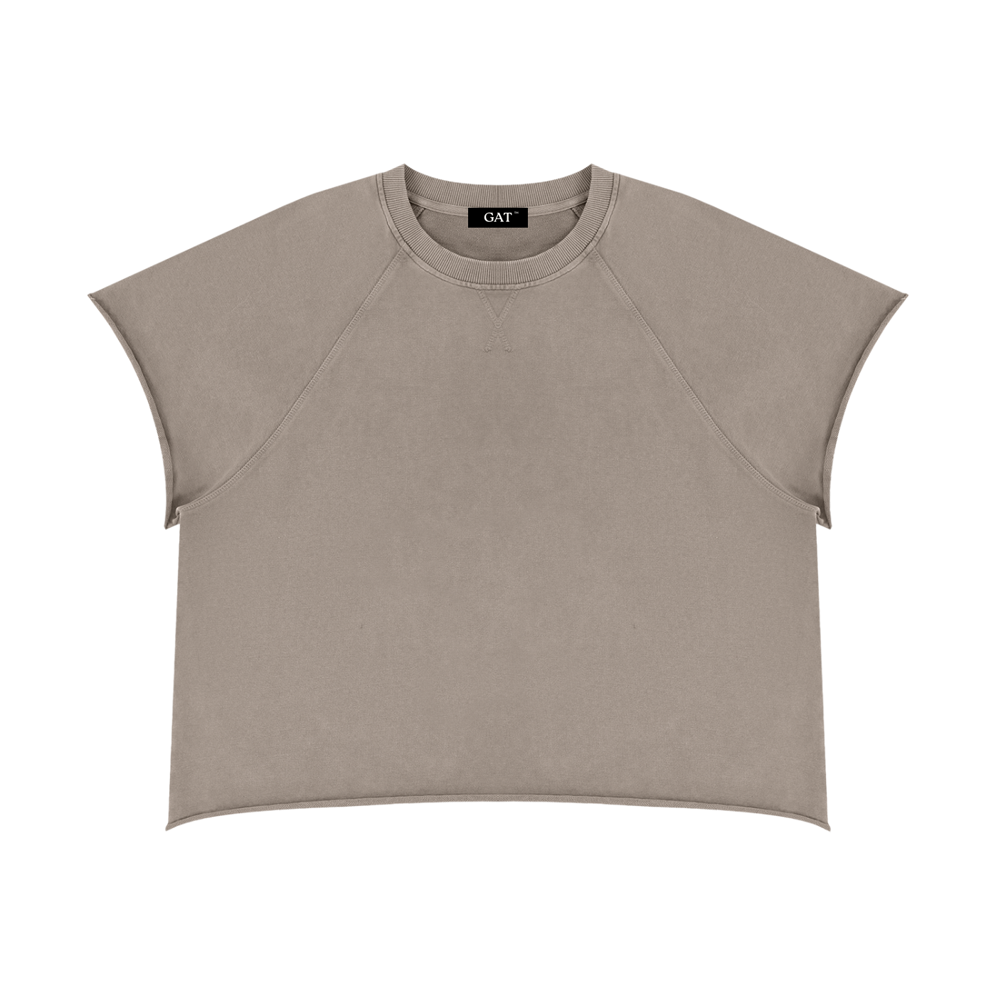 Vintage Wash Raw Edge T-Shirt