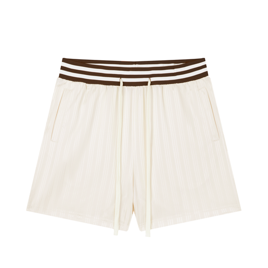 Striped Drawstring Shorts