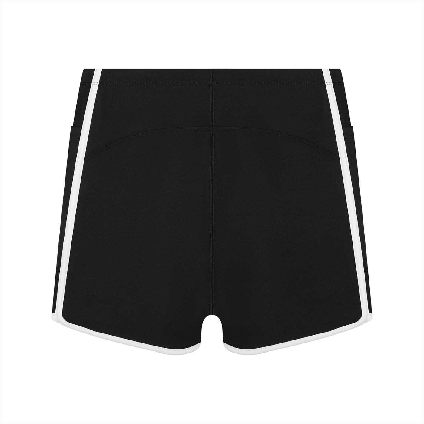 High Rise Color Block Yoga Shorts