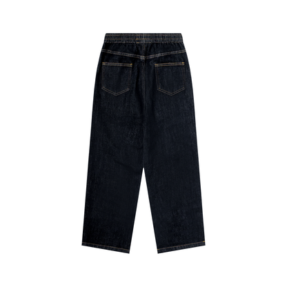 Kid's Straight Leg Elastic Waist Jeans