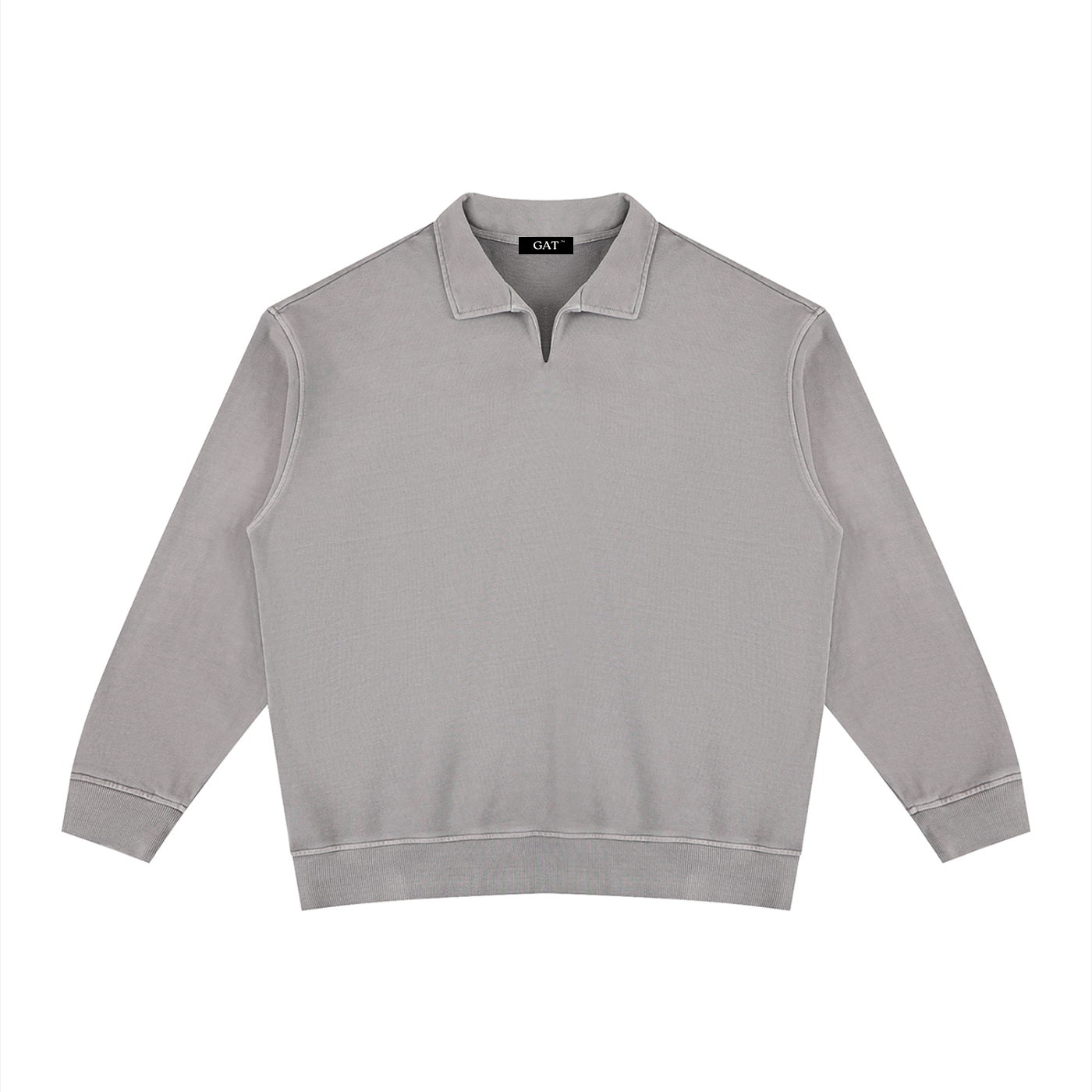 Vintage Wash Collared Sweatshirt