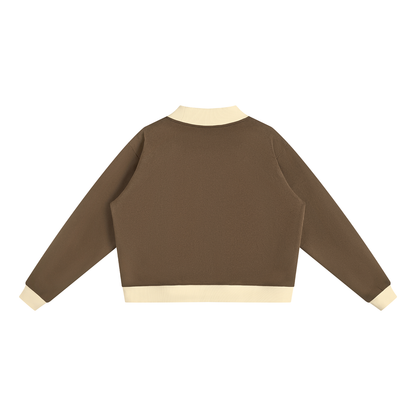 Mock Neck Crewneck Sweatshirt