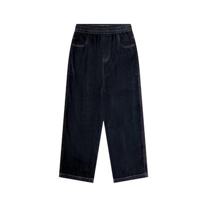 Kid's Straight Leg Elastic Waist Jeans