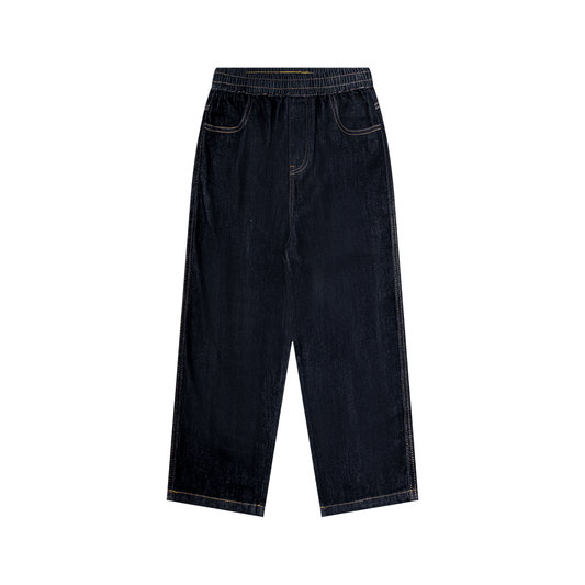 Kid's Straight Leg Elastic Waist Jeans