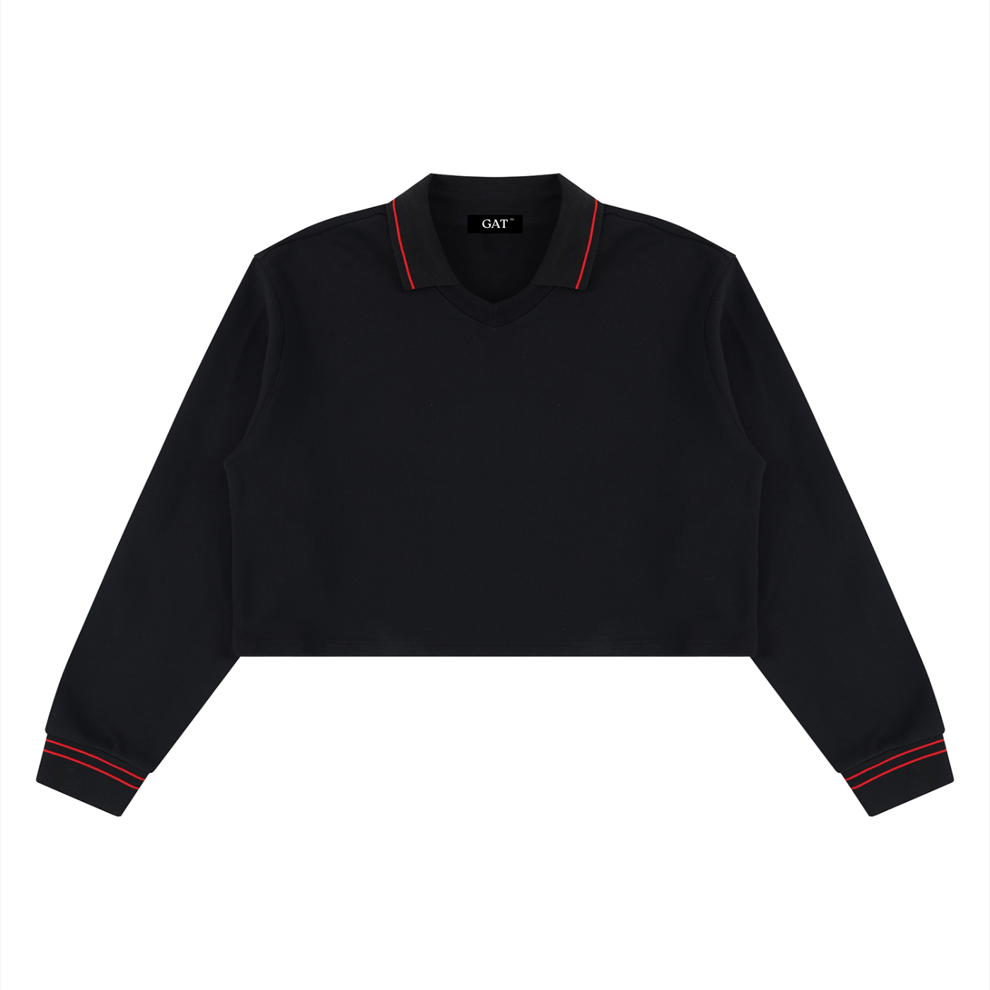 Crop Collared Sweatshirt