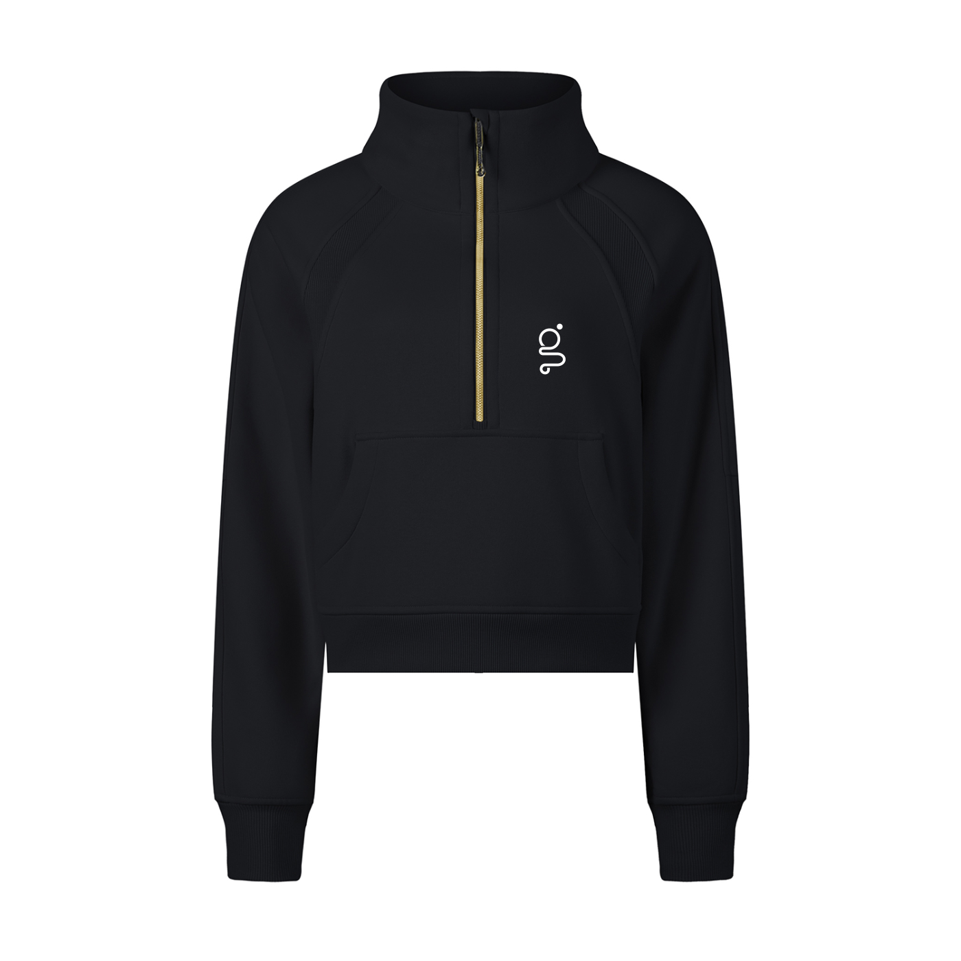Cropped Half-Zip Sweatshirt