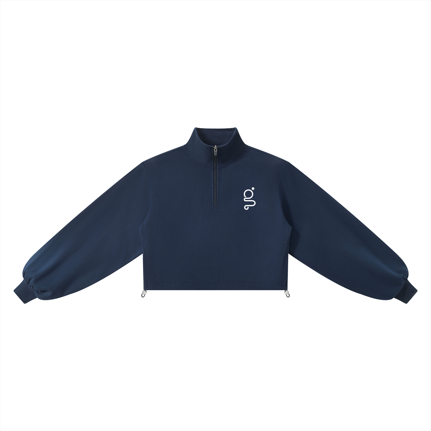 Mock-Neck Quarter-Zip Sweatshirt