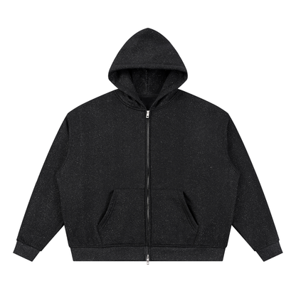 Sparkles Full Zip Boxy Hoodie